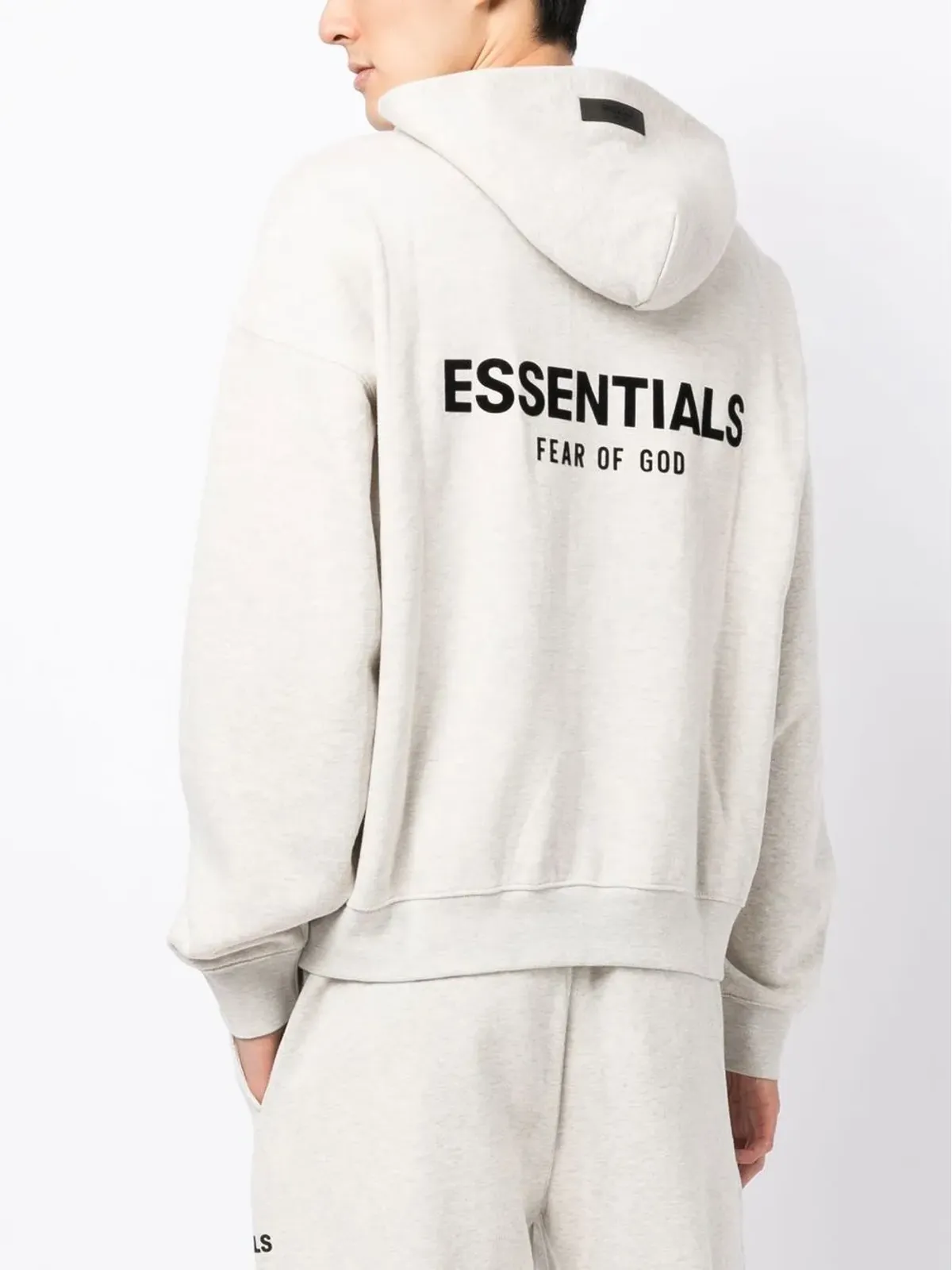 FEAR OF GOD ESSENTIALS ロゴプリント コットンブレンド フーディ - グレー - 画像2
