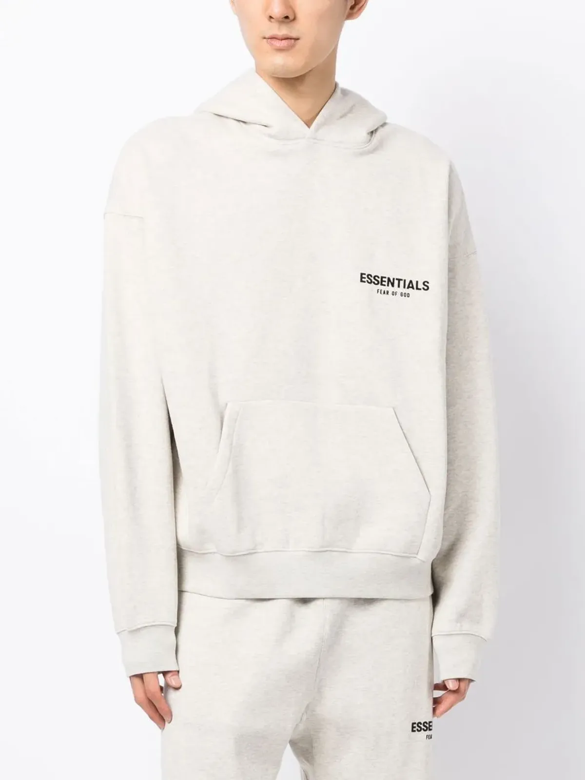 FEAR OF GOD ESSENTIALS ロゴプリント コットンブレンド フーディ - グレー - 画像3