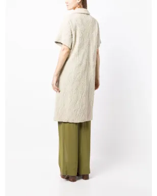 Bottega Veneta Pre-Owned 短袖ジャカードコート ブラウン - サムネイル4