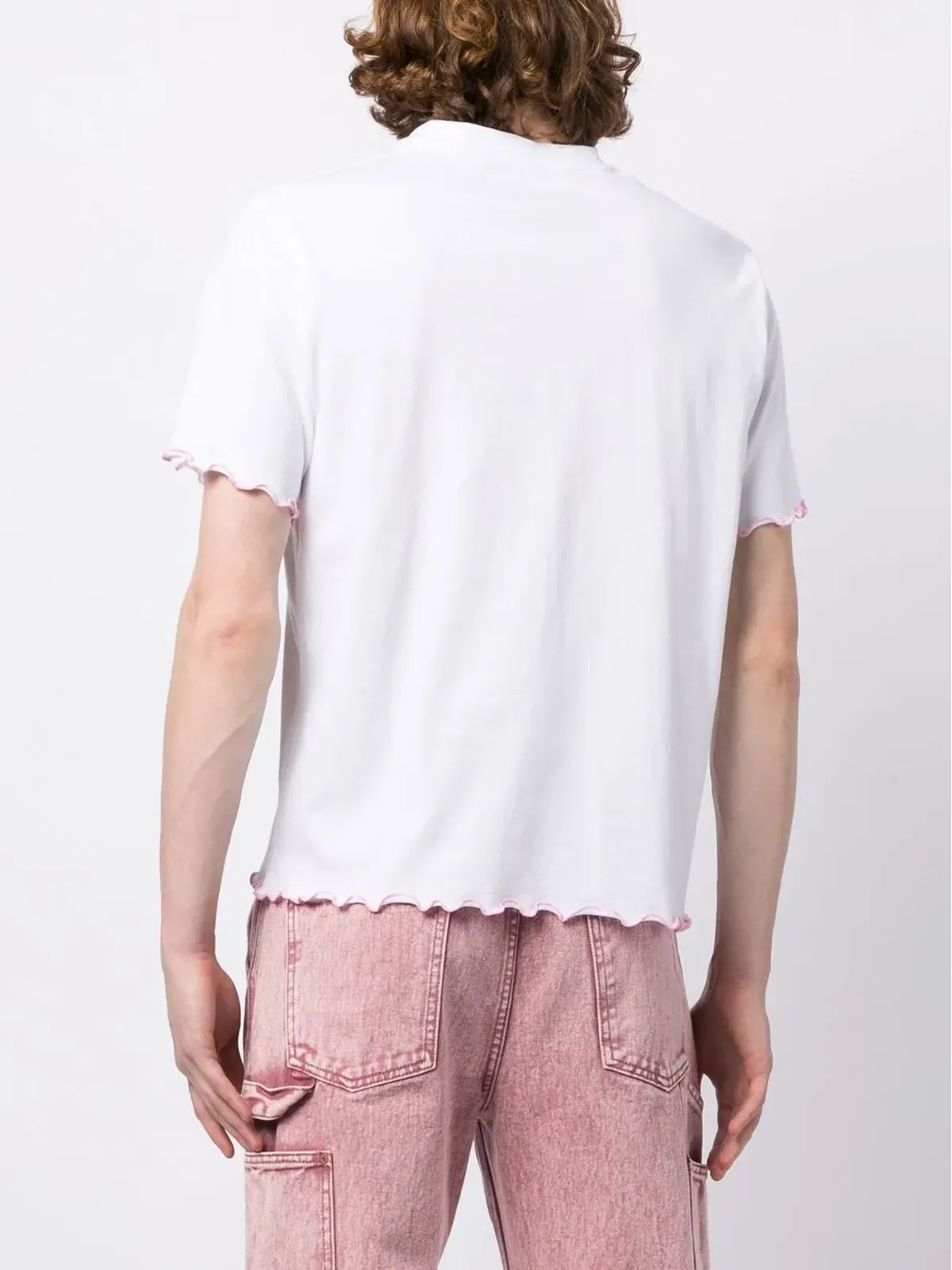 Palmer ロゴプリント フリュートヘム Tシャツ - 画像5