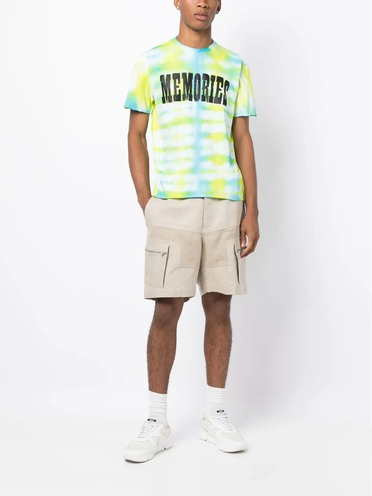 Stain Shade x Hiroshi Fujiwara タイダイ染めプリントTシャツ - 画像2