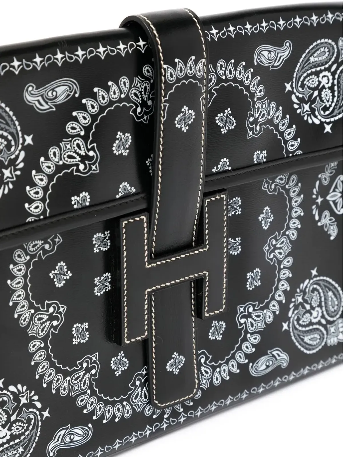 Hermès Pre-Owned bandana Jige クラッチ - 画像4