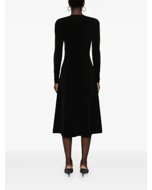 Balenciaga 長袖ミディドレス（ブラック） - サムネイル4