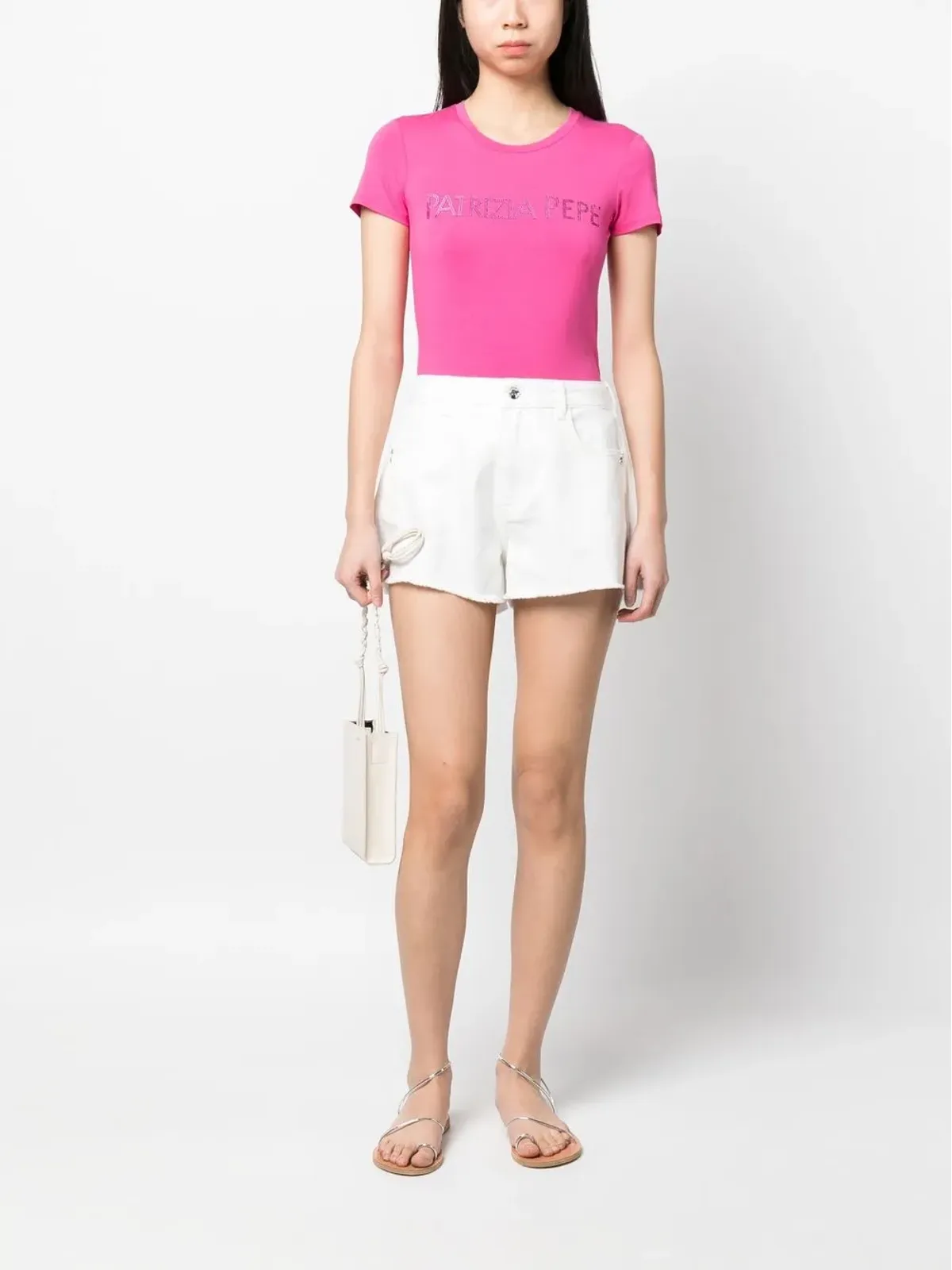 Patrizia Pepe エッセンシャル ロゴプリント Tシャツ - 画像2