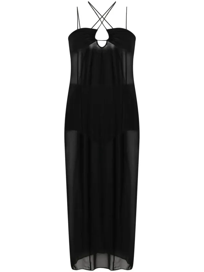 Patrizia Pepe Patrizia Pepe スリップミディドレス（ブラック）の商品画像