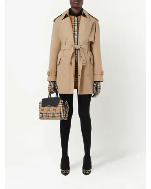 Burberry ボンデッドコットンギャバジン トレンチコート ブラウン - サムネイル2