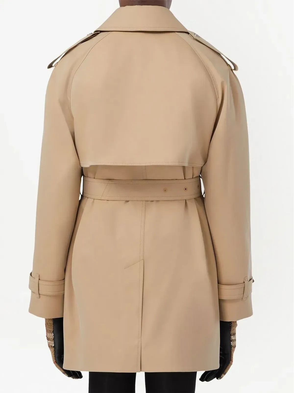 Burberry ボンデッドコットンギャバジン トレンチコート ブラウン - 画像4