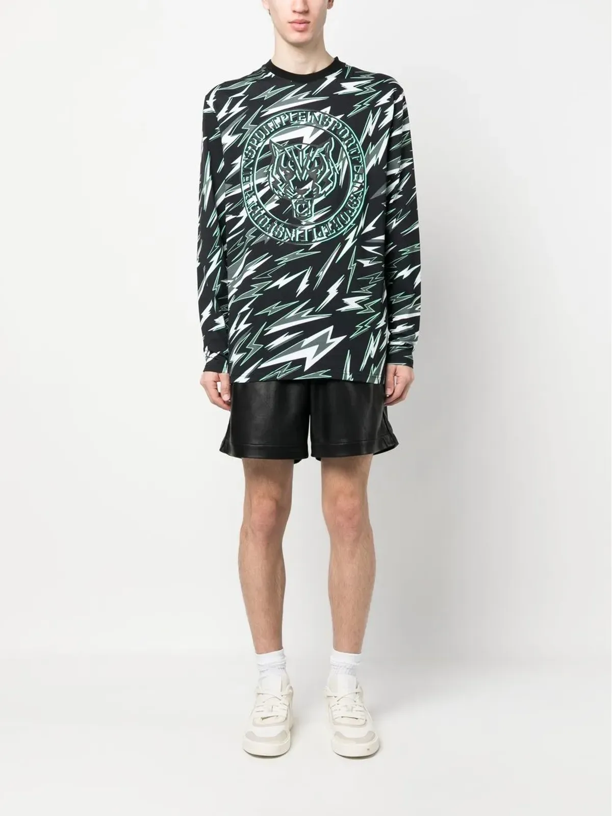 Plein Sport ライトニングプリント Tシャツ - 画像2
