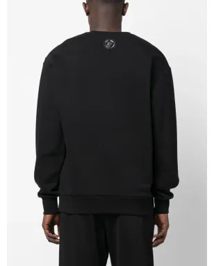 Plein Sport LSスクラッチ ロゴプリント スウェットシャツ ブラック - サムネイル4