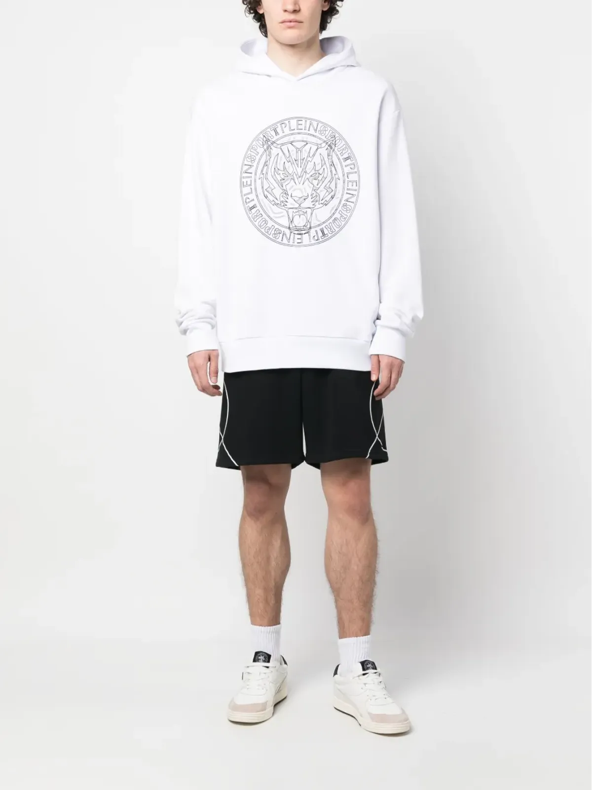 Plein Sport スクラッチ・エラスティックウェストショーツ - 画像2