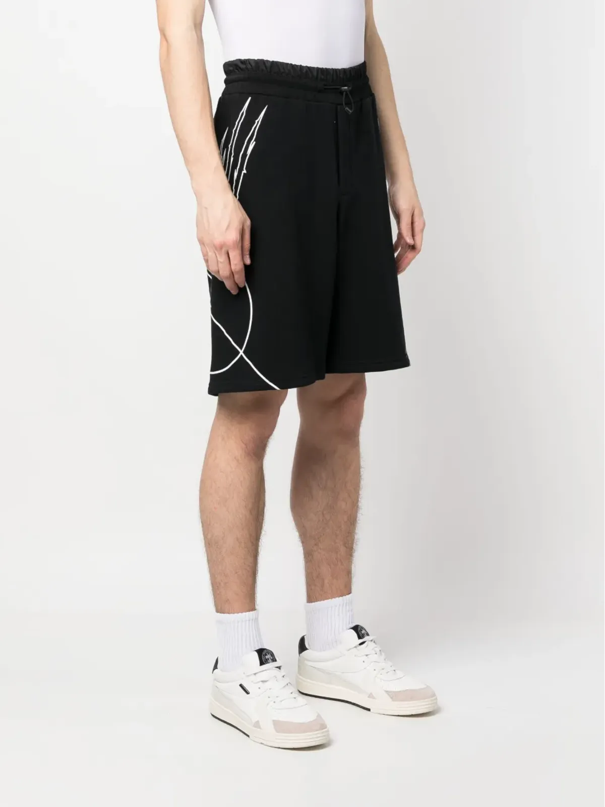 Plein Sport スクラッチ・エラスティックウェストショーツ - 画像3
