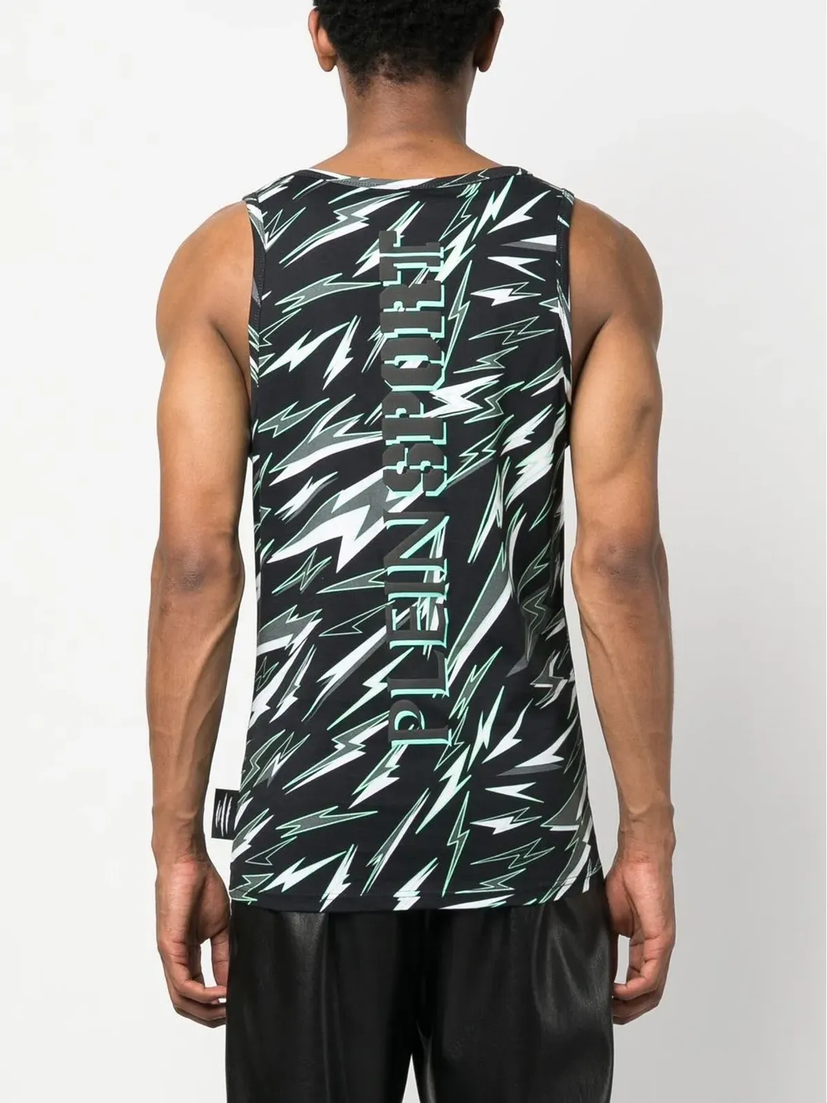 Plein Sport ロゴプリント タンクトップ - 画像4