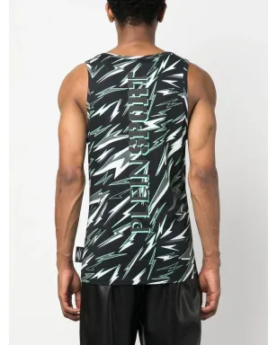 Plein Sport ロゴプリント タンクトップ - サムネイル4