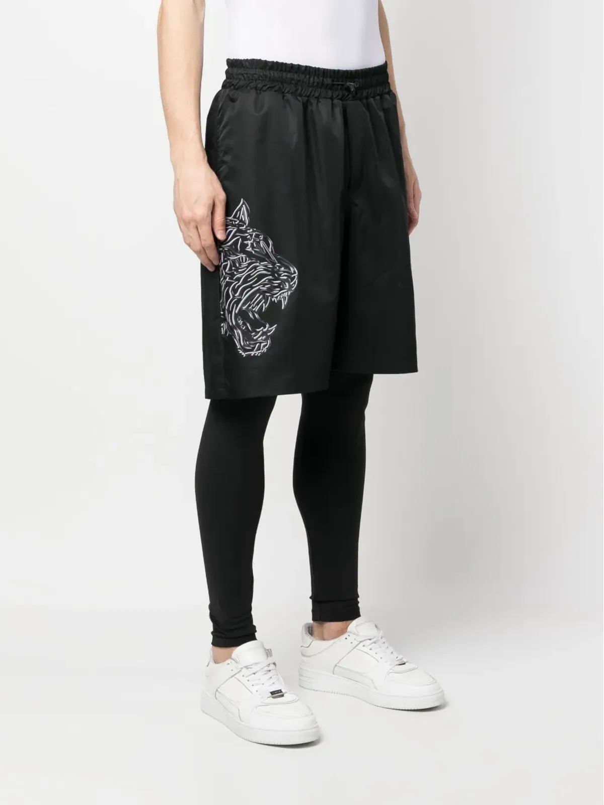 Plein Sport タイガープリント ランニングショートパンツ - 画像3