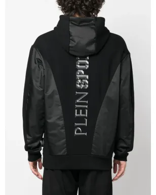 Plein Sport タイガープリントパネルドフーディ ブラック - サムネイル4