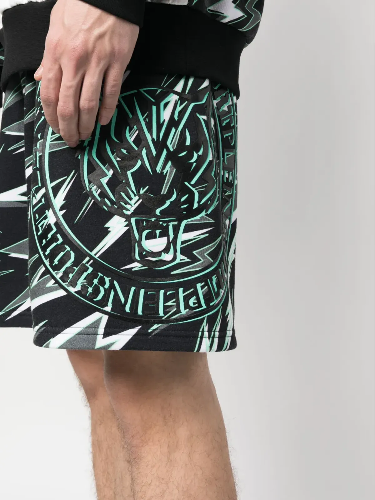 Plein Sport タイガープリント ジョギングショーツ - 画像5