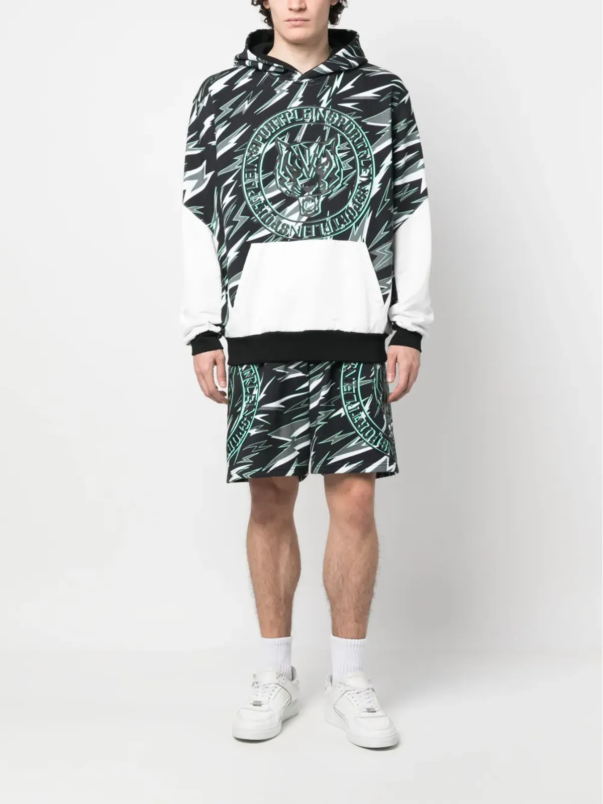 Plein Sport タイガープリント ジョギングショーツ - 画像2