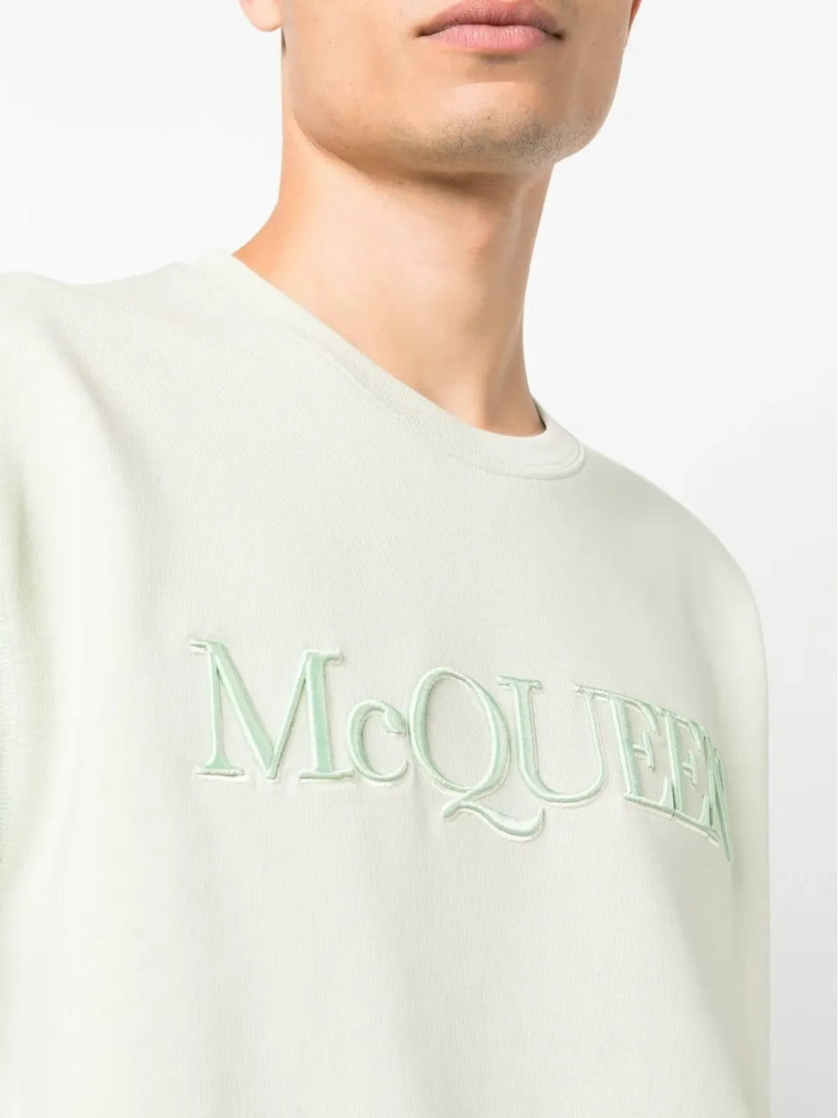 Alexander McQueen ロゴ刺繍スウェットシャツ - 画像5