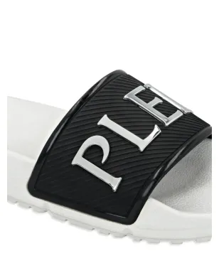 Plein Sport ロゴプリントスライドサンダル - サムネイル4