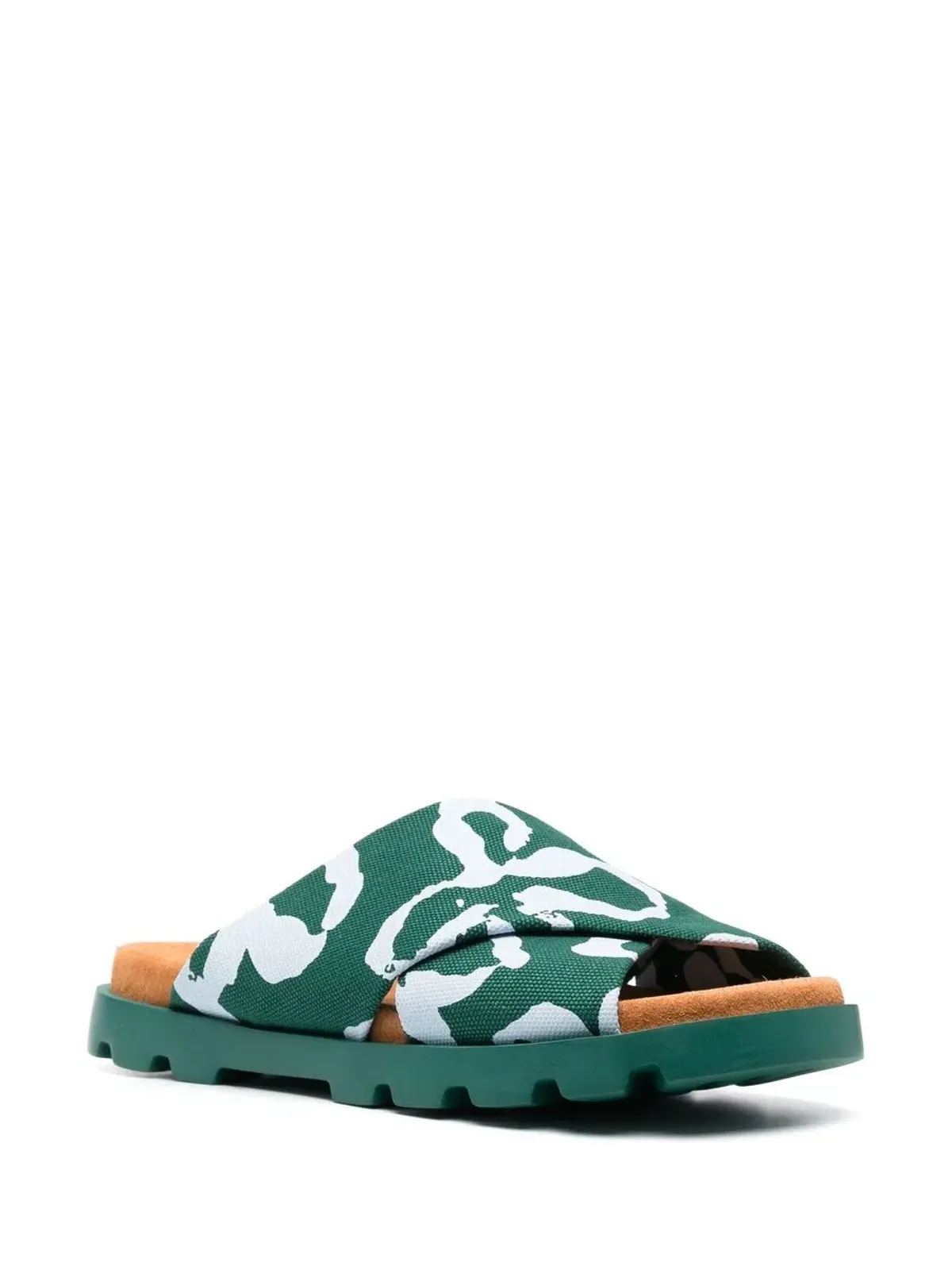 Camper Brutus printed cross-strap sandals - Green - 画像2