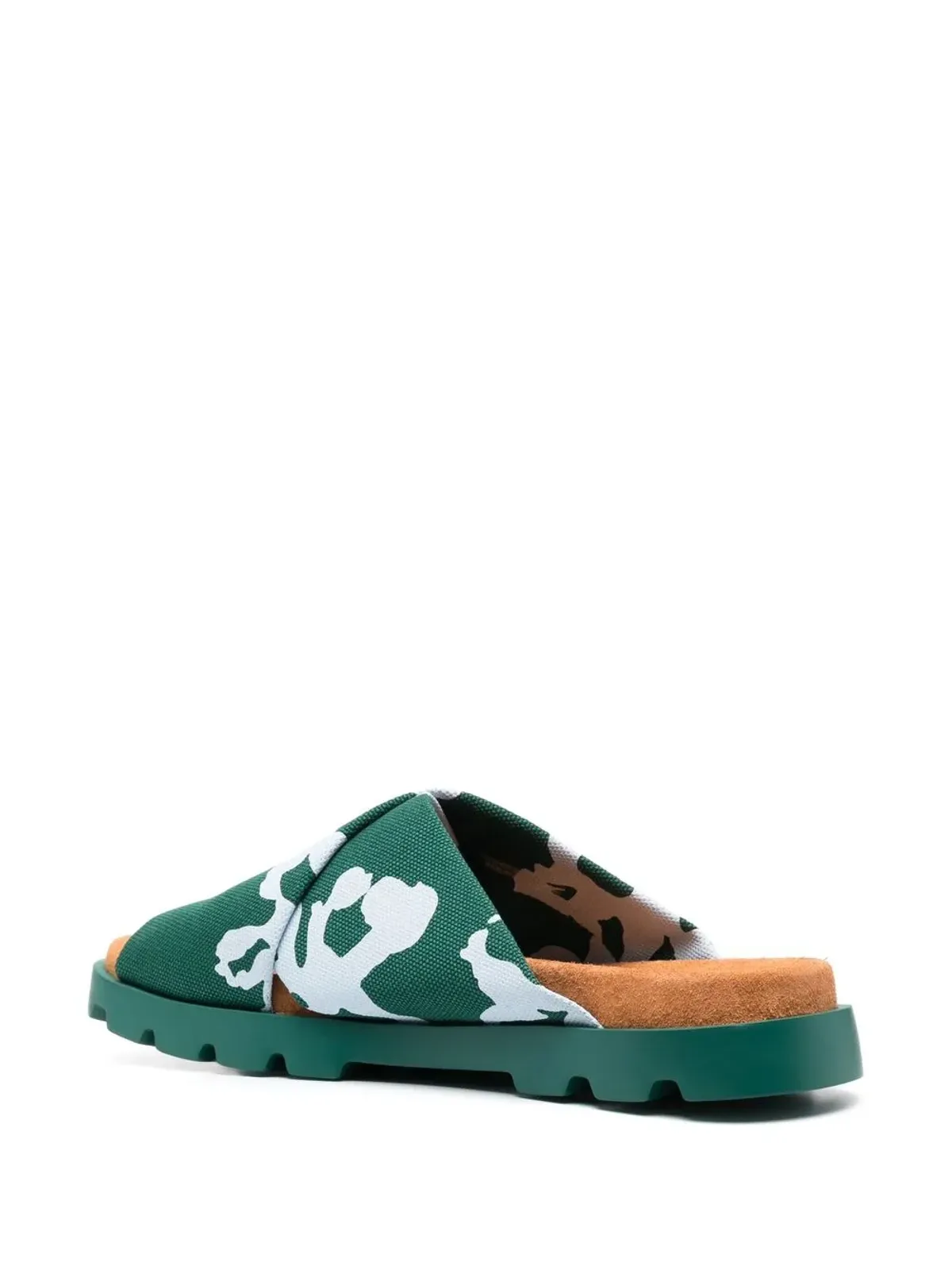 Camper Brutus printed cross-strap sandals - Green - 画像3