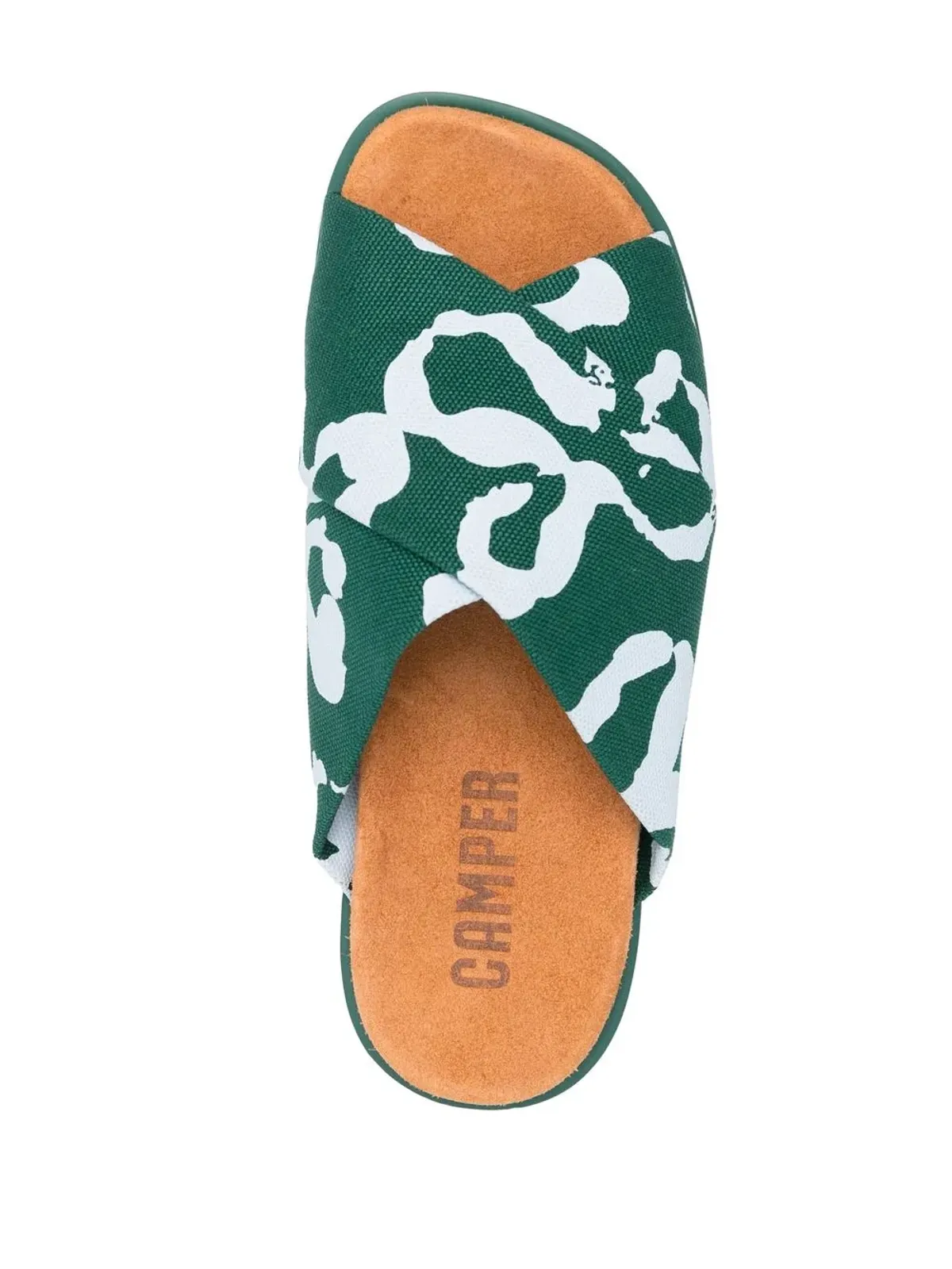 Camper Brutus printed cross-strap sandals - Green - 画像4