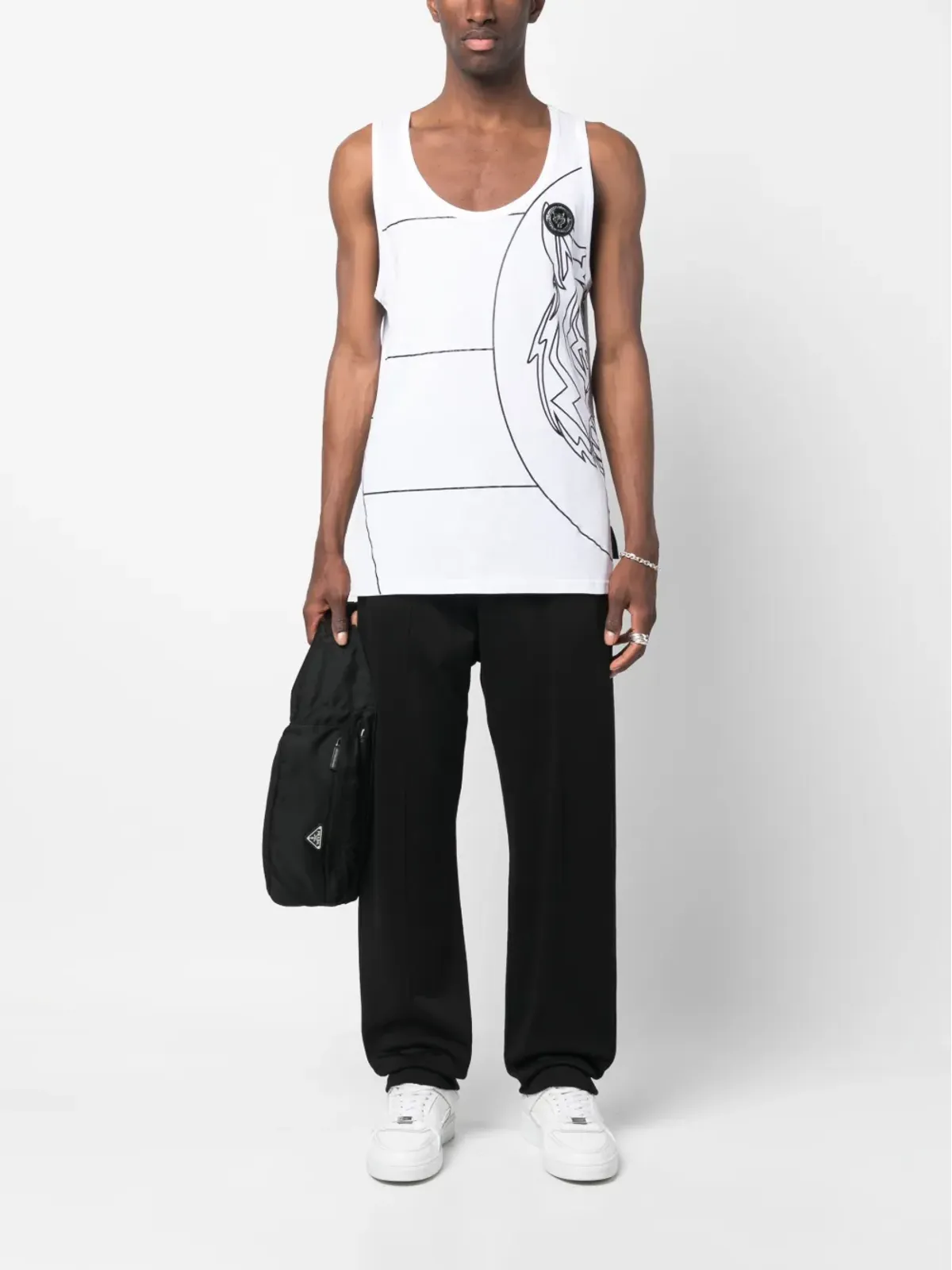 Plein Sport グラフィックプリント スクープネック タンクトップ - 画像2