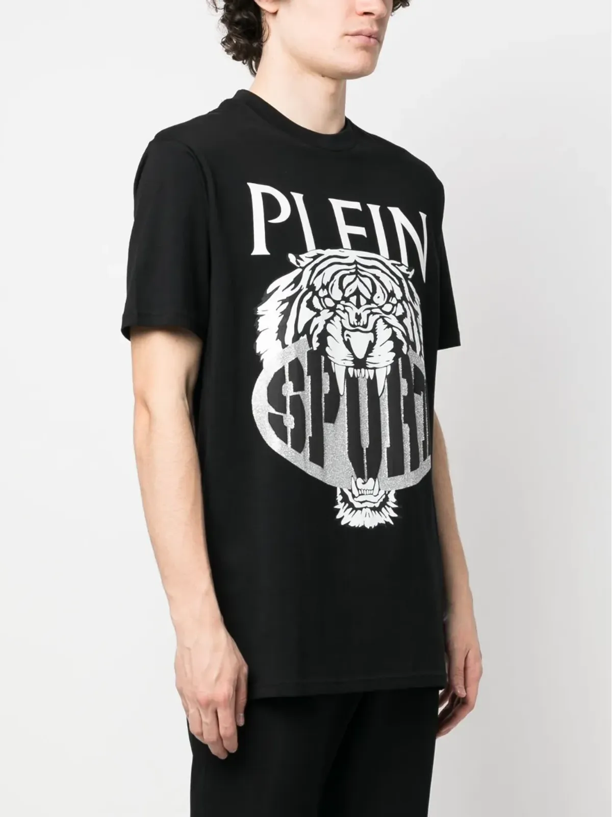 Plein Sport SSタイガー ラウンドネック Tシャツ - 画像3
