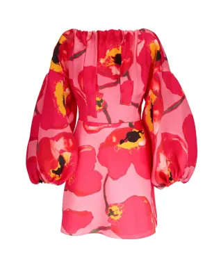 Carolina Herrera パフスリーブ花柄ミニドレス - サムネイル2