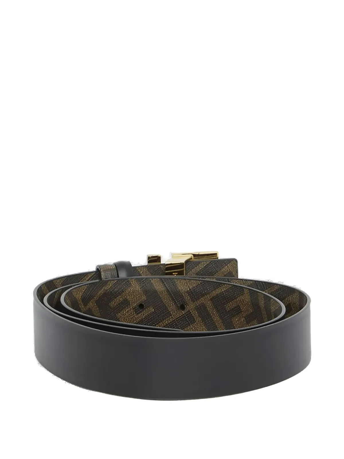 FENDI ロゴバックル レザーベルト - 画像2