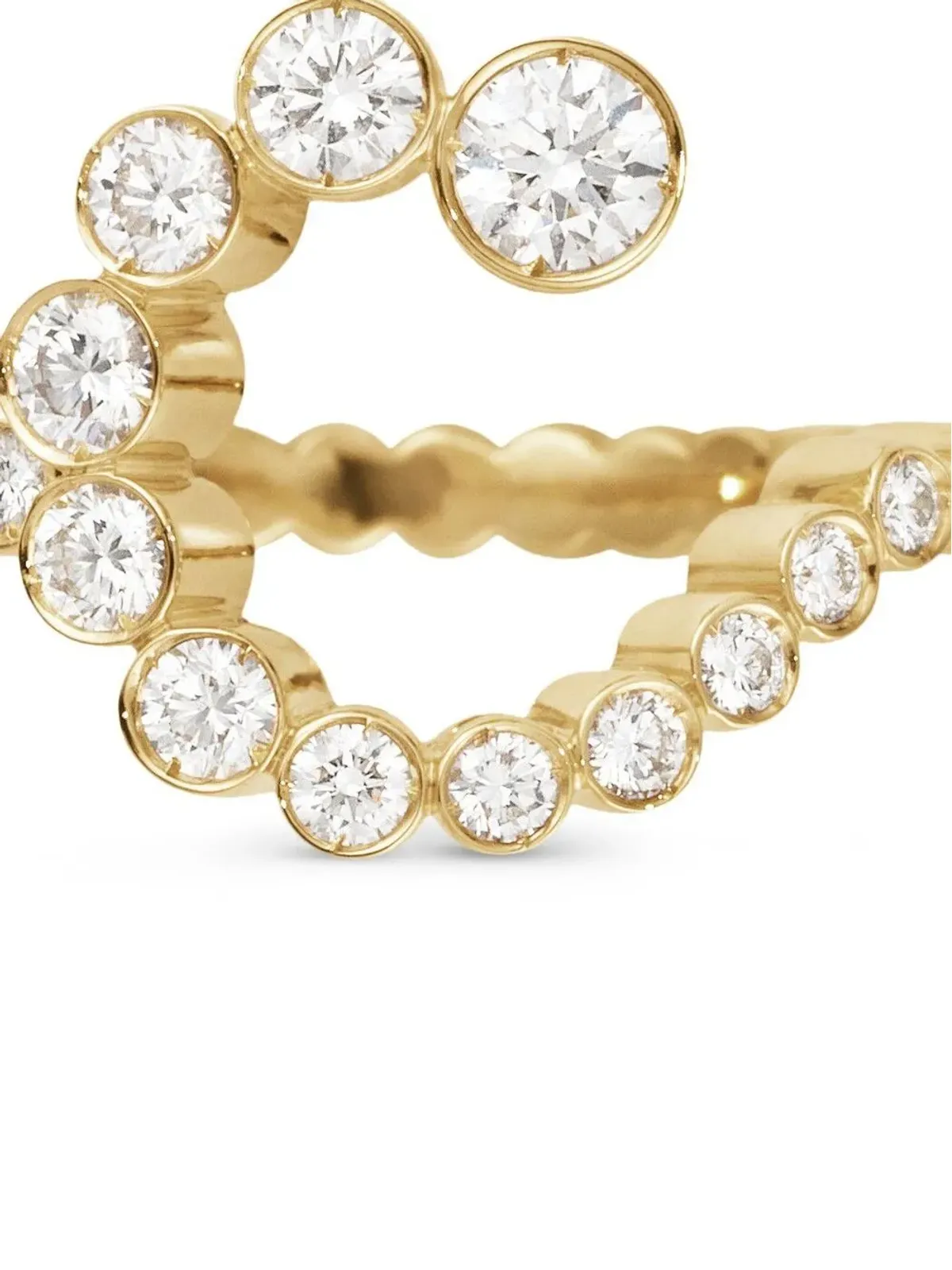 Sophie Bille Brahe 18kt yellow gold Ensemble Coeur C ring - 画像2