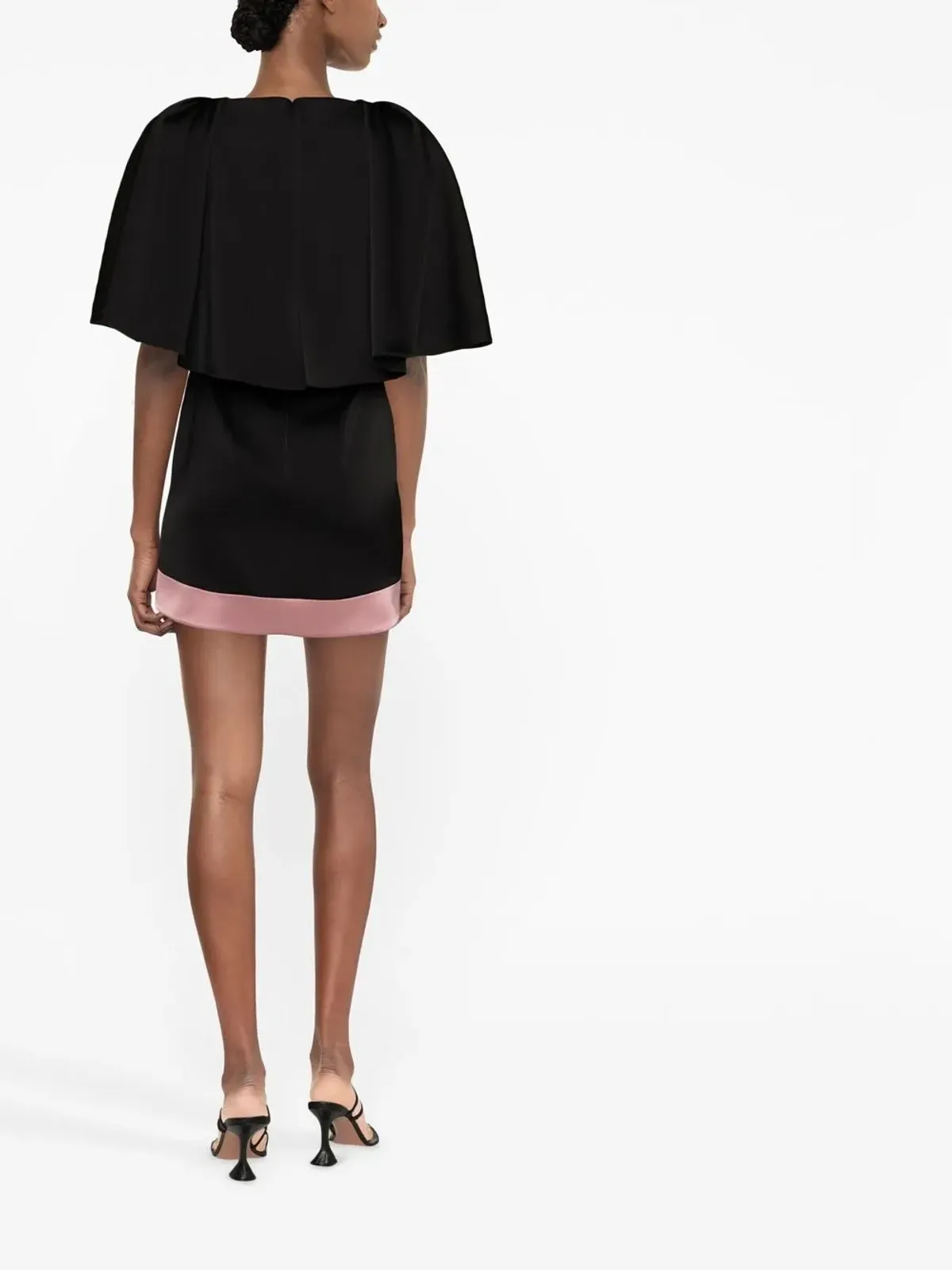 V:PM ATELIER Mara contrast-hem minidress - 画像4