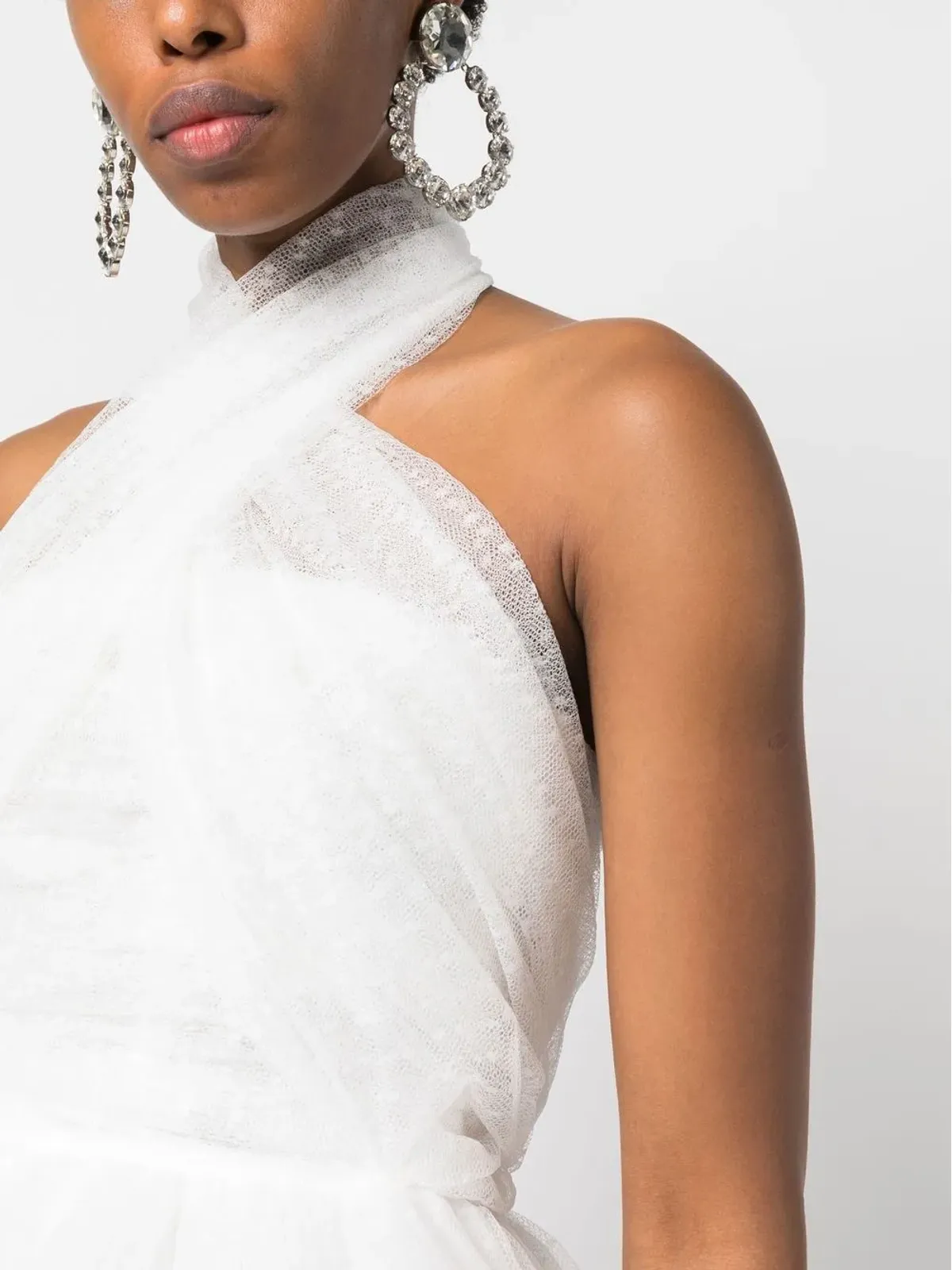 Giambattista Valli ホルターネック チュール ドレス - 画像5
