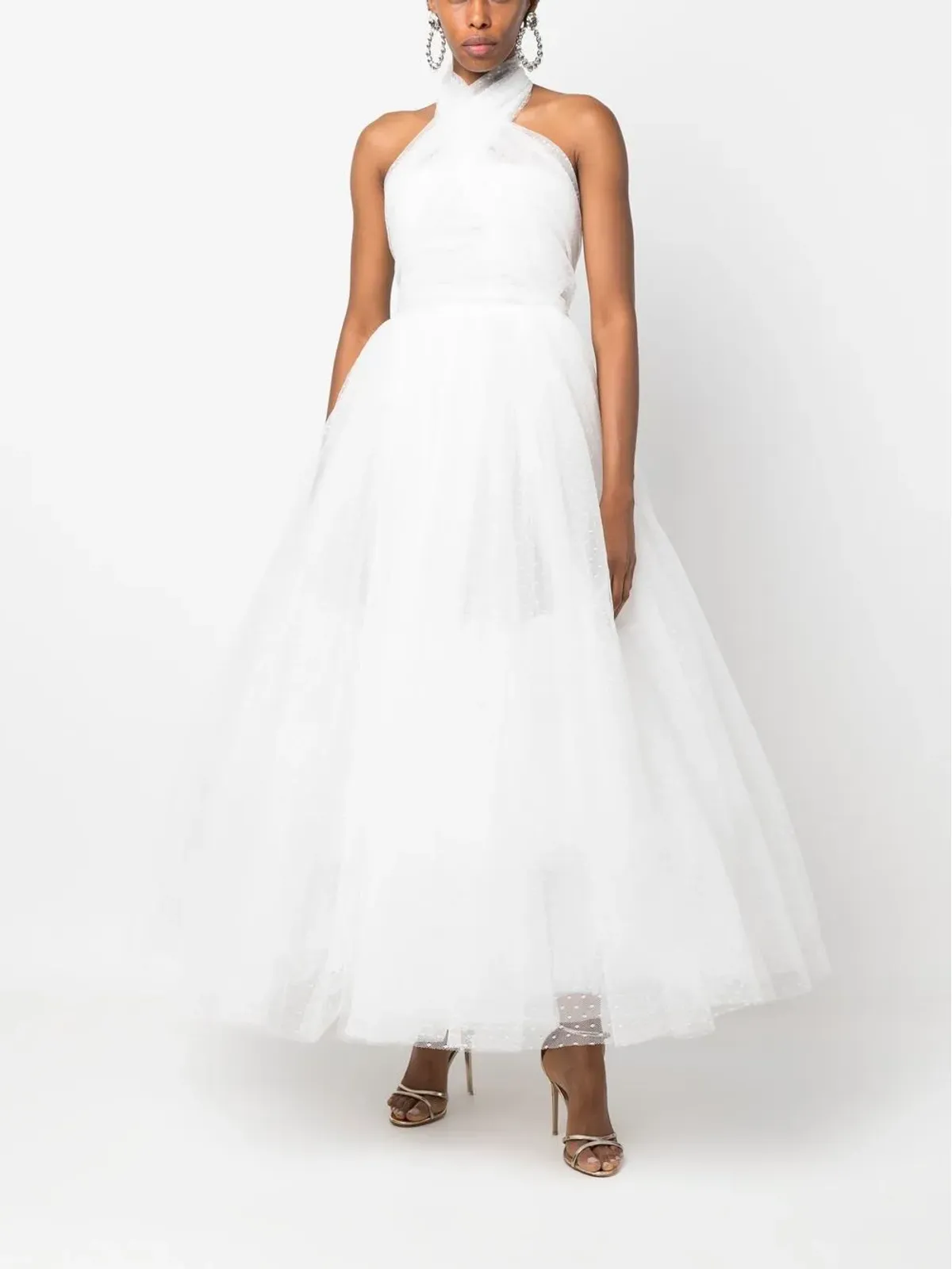 Giambattista Valli ホルターネック チュール ドレス - 画像2