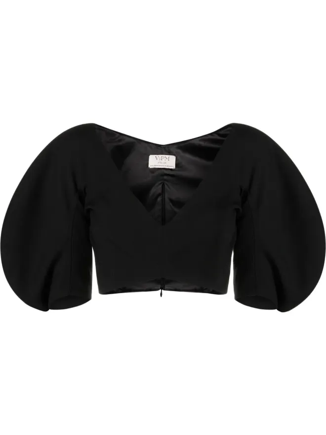 V:PM ATELIER V:PM ATELIER スワール パフスリーブ クロップトップの商品画像