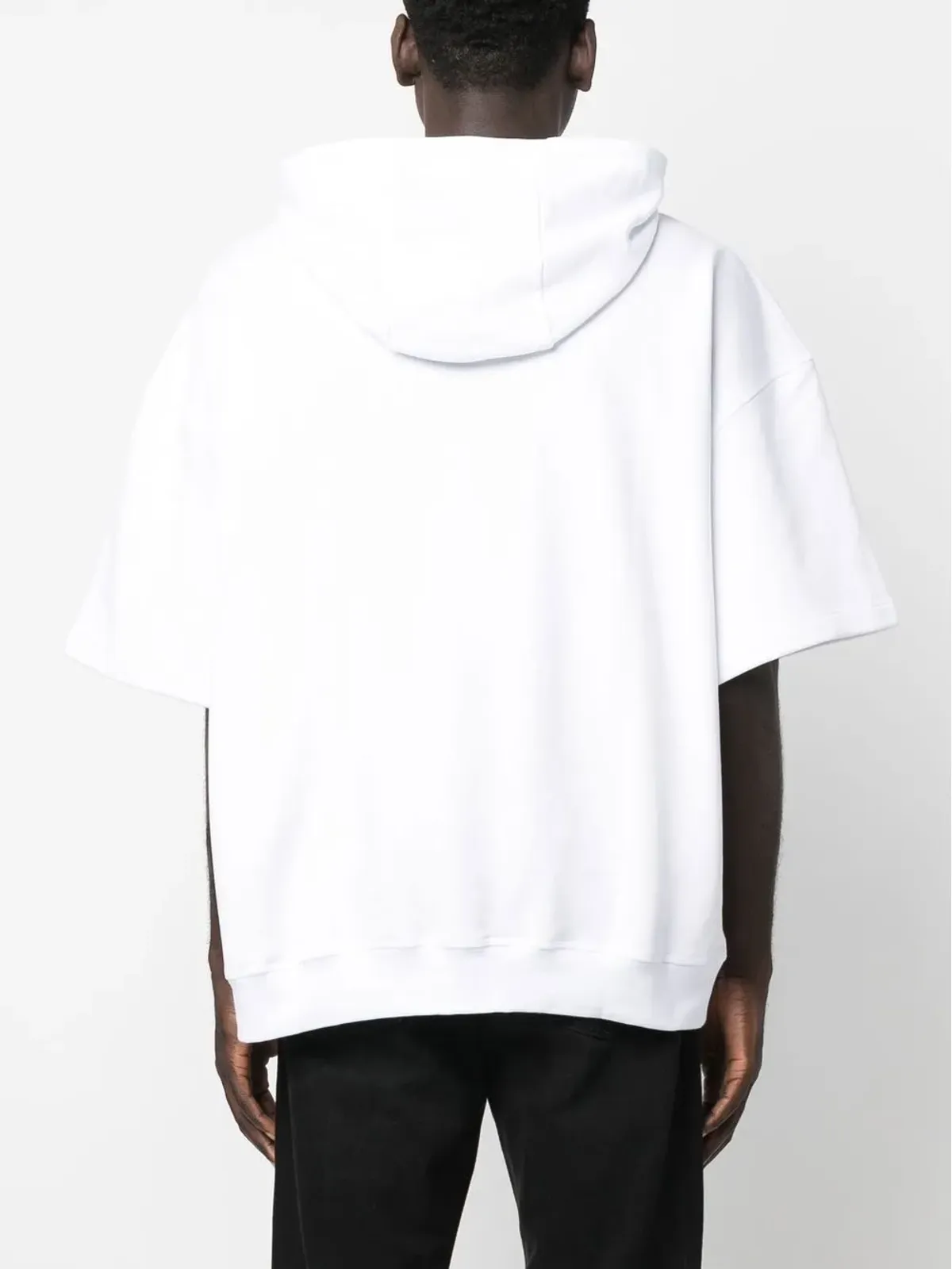 Alexander McQueen ロゴプリント半袖パーカー - White - 画像4