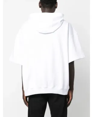 Alexander McQueen ロゴプリント半袖パーカー - White - サムネイル4