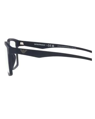 Emporio Armani スクエアフレーム クリップオン サングラス - サムネイル3