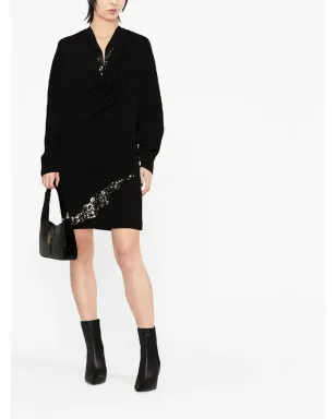 ISABEL MARANT Lazeli sequin-embellished long-sleeve dress - Black - サムネイル2