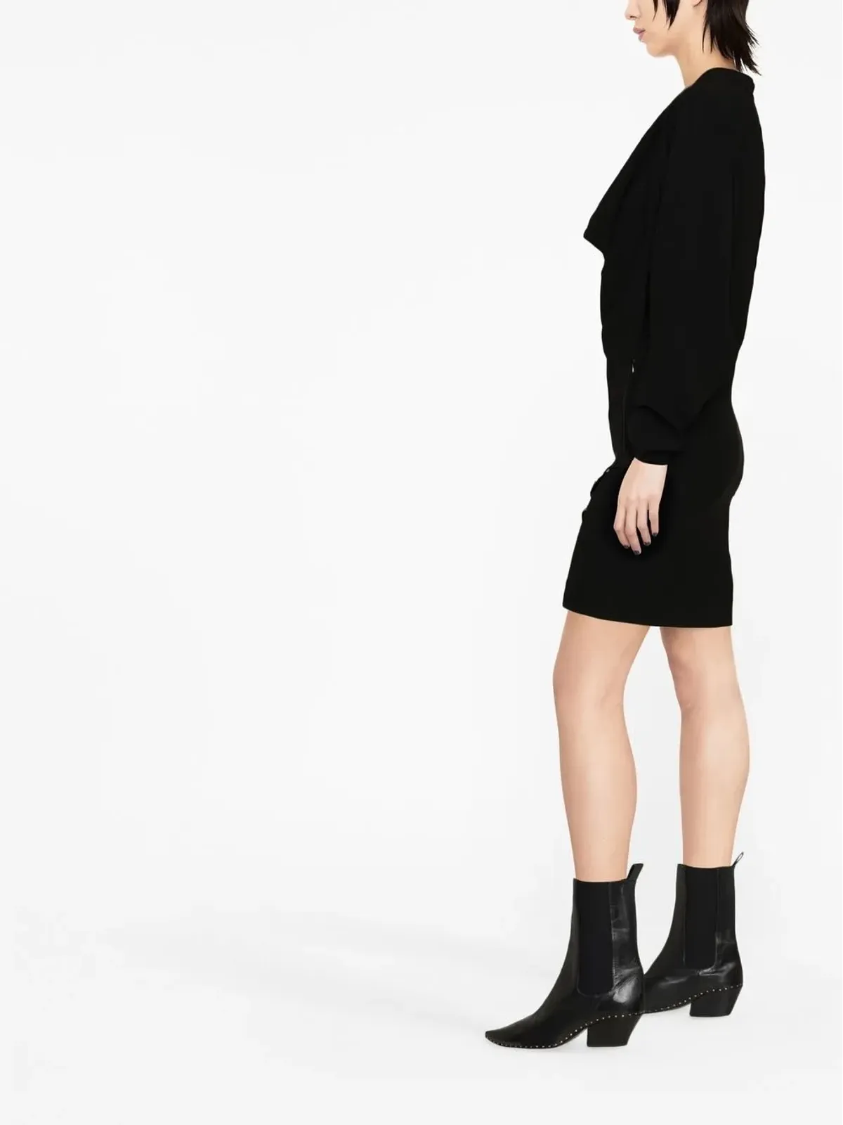 ISABEL MARANT Lazeli sequin-embellished long-sleeve dress - Black - 画像3