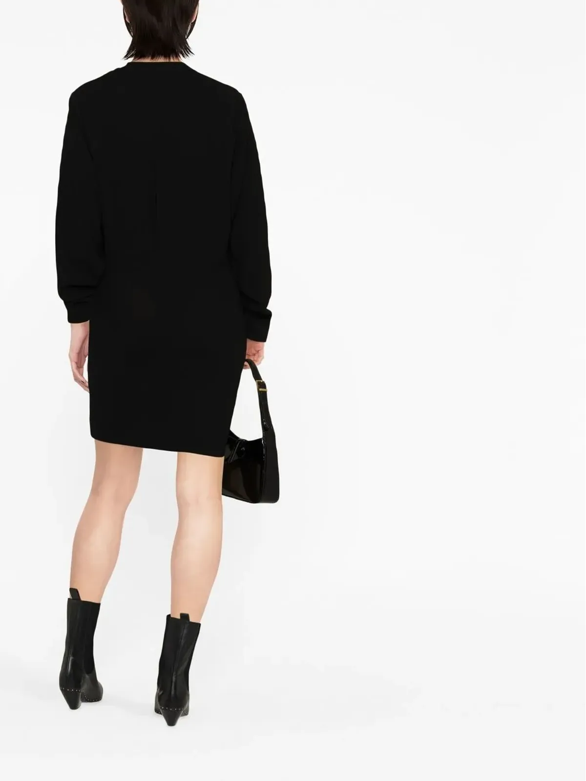 ISABEL MARANT Lazeli sequin-embellished long-sleeve dress - Black - 画像4