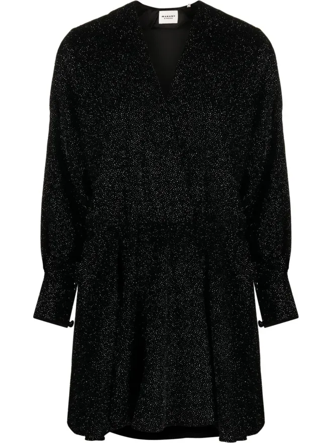MARANT ÉTOILE MARANT ÉTOILE Alexane 長袖ドレス - ブラックの商品画像