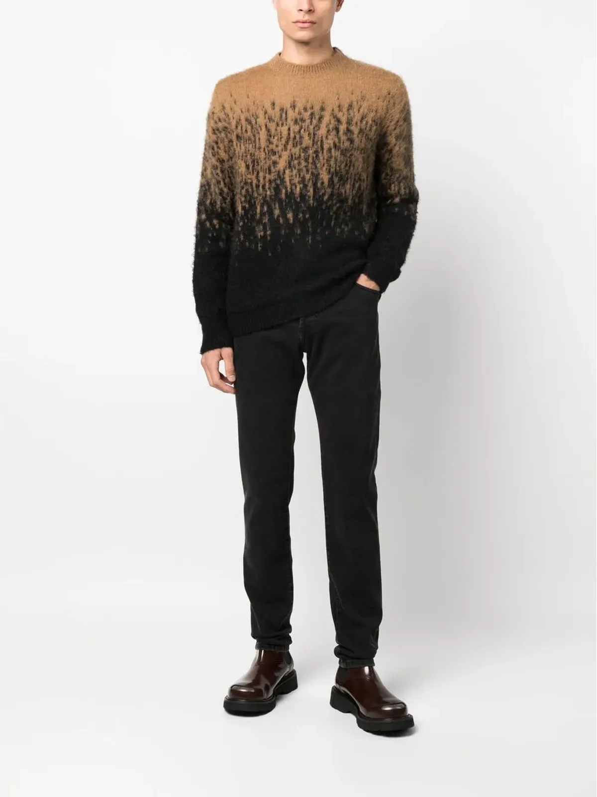Balmain ミッドライズストレートジーンズ - ブラック - 画像2