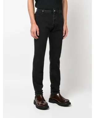 Balmain ミッドライズストレートジーンズ - ブラック - サムネイル3