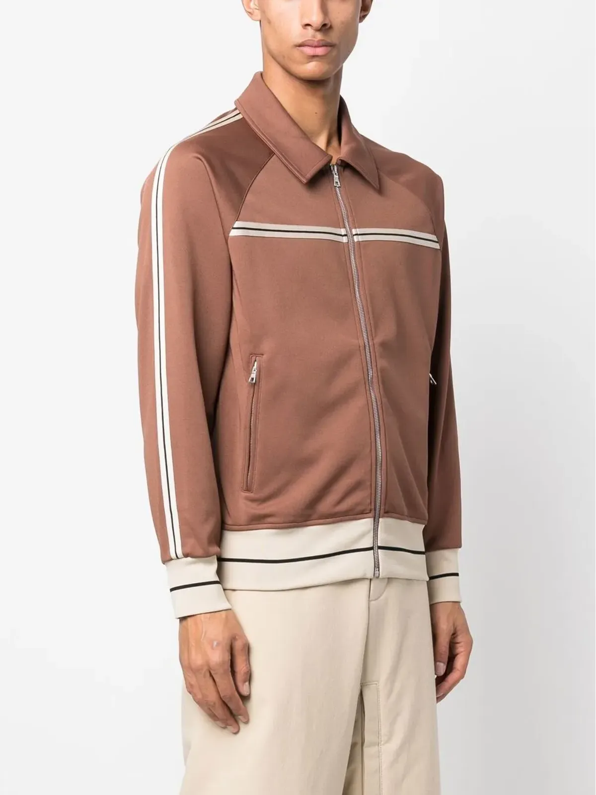 Palm Angels ストライプトリム スウェットシャツ - 画像3