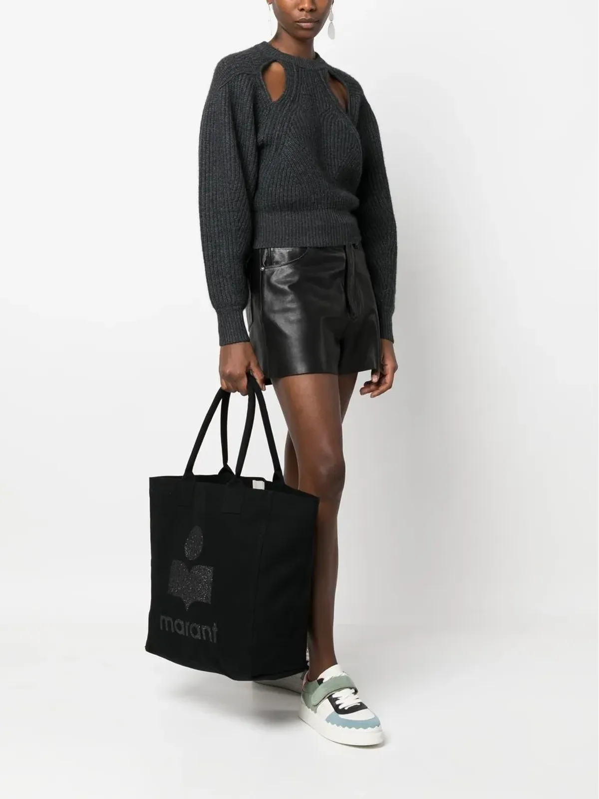 ISABEL MARANT Yenky ロゴプリント トートバッグ - ブラック - 画像2