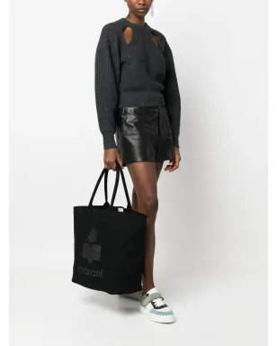 ISABEL MARANT Yenky ロゴプリント トートバッグ - ブラック - サムネイル2