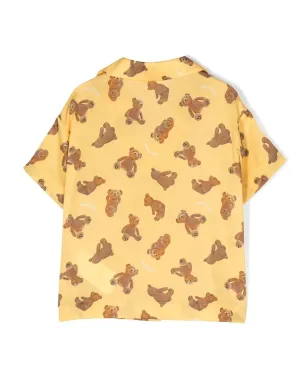 Palm Angels Kids テディベア柄ボウリングシャツ - サムネイル2