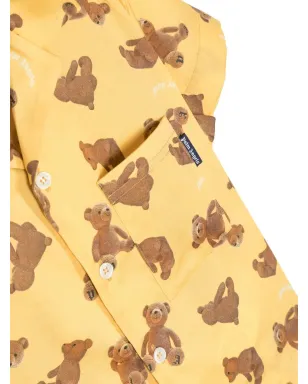Palm Angels Kids テディベア柄ボウリングシャツ - サムネイル3