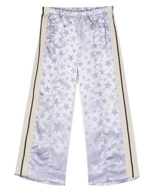 Palm Angels Kids 星柄ジャカードサテンパンツ - Purple - サムネイル1